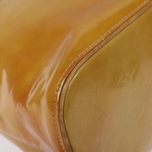 LOUIS VUITTON Monogram Vernis Houston Hand Bag Beige M91004 - Picture 14 of 16